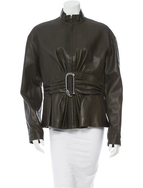 Hermes leather jacket women